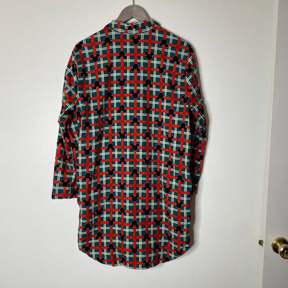 HANNA ANDERSSON Women's Disney Mickey Mouse Holiday Flannel Nightshirt Size Med - Picture 9 of 10